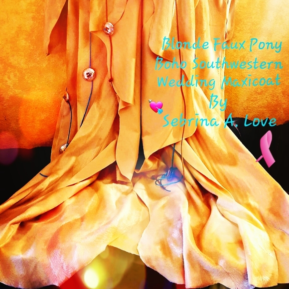 Native American Inspired Southwestern Velboa Coat - Picture 2 of 2